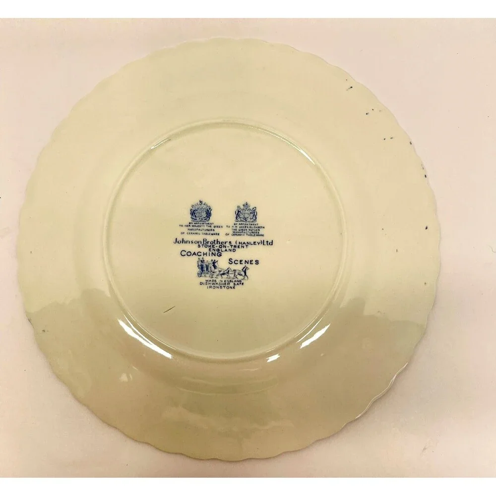 Johnson Brothers (Hanley) Ltd. Blue and White Coaching Scenes 10